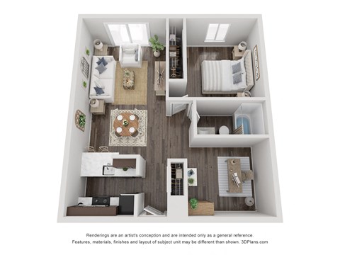 a 1 bedroom floor plan  summit